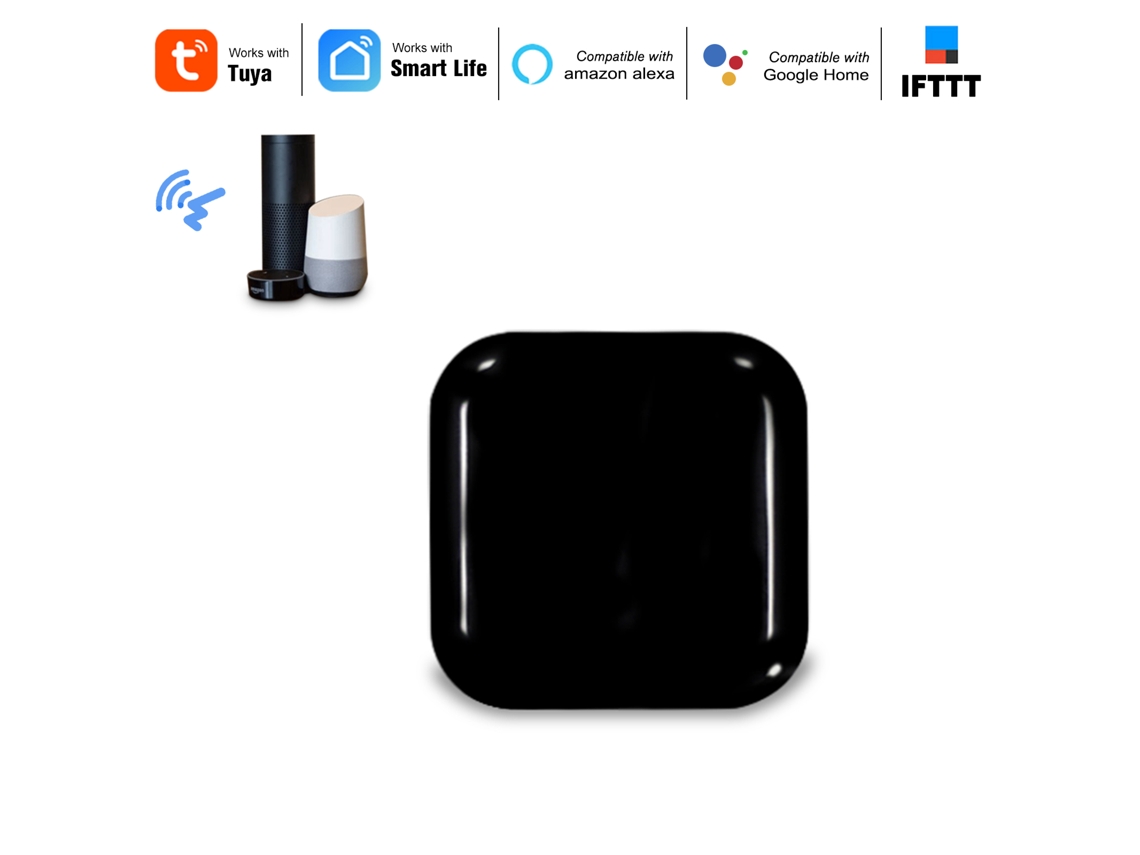 Mando a distancia universal WiFi IR de Tuya con aplicación Smart Life y control por voz Alexa (sin marca)