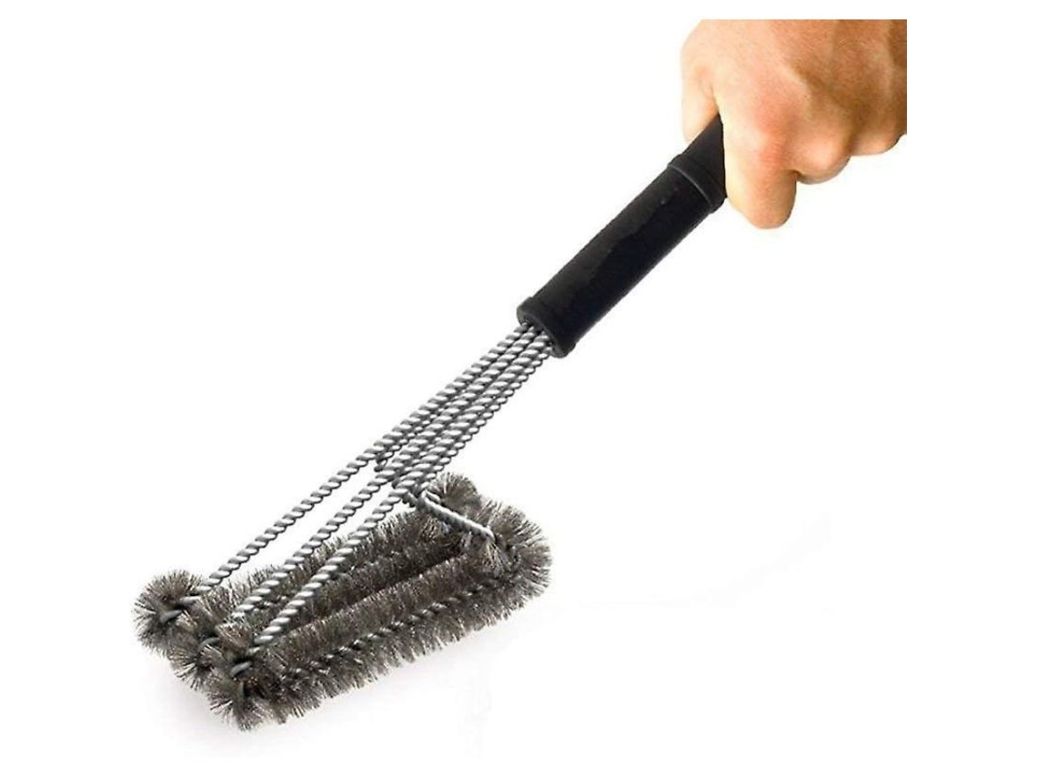 Cepillo De Limpieza Para Barbacoa De Acero Inoxidable Con Cerdas Duraderas Para Una Limpieza Fácil.