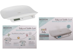 Báscula Digital de Bebé BECKEN Baby BCS-2973 (Evolutiva | Hasta 20kg | Blanco)