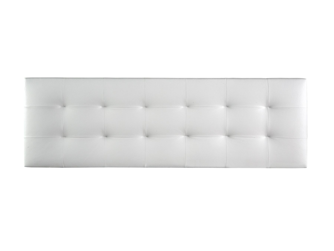 Cabecero Tapizado VERSALLES para Cama 140 ado Polipiel Blanco ( 145 x 50 x 7 cm)