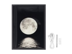 Altavoz Bluetooth Inalámbrico Con Luz, Decoración De Pintura Ambiental Innovadora Para Dormitorio, 18x24cm