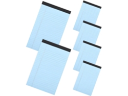 Paquete De 6 Blocs De Notas Rayados, Blocs De Notas Portátiles Con Recortes, Prácticos Cuadernos De Bolsillo.