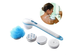 Cepillo De Baño Eléctrico Con 5 Funciones: Masaje Exfoliante, Cepillo Giratorio Para Spa.