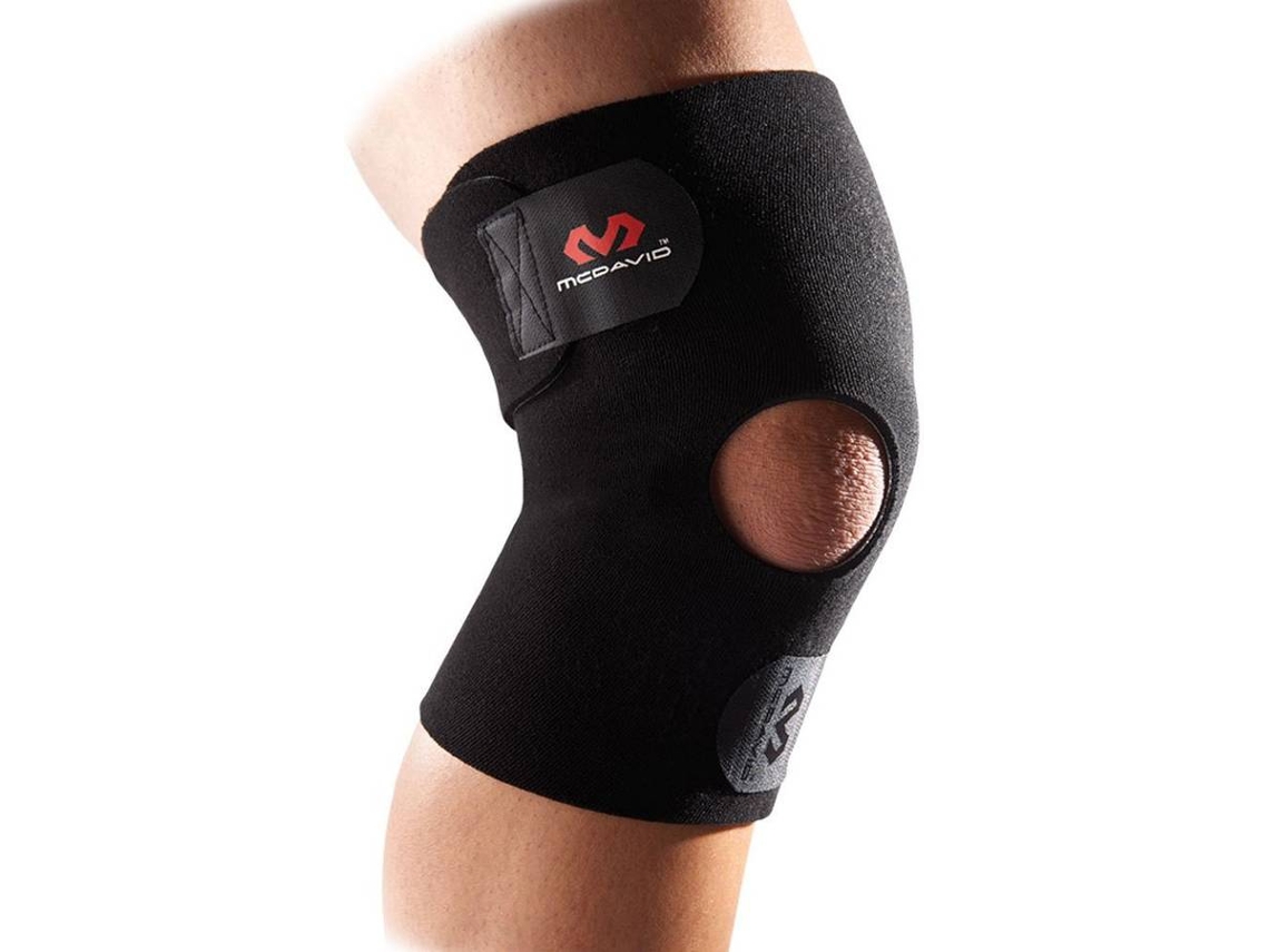 Rodilleras MC DAVID Wrap/adjustable With Open Patella Negro