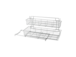 Cesto METALTEX Prateado (Metal - 20 x 50 x 28 Cm)