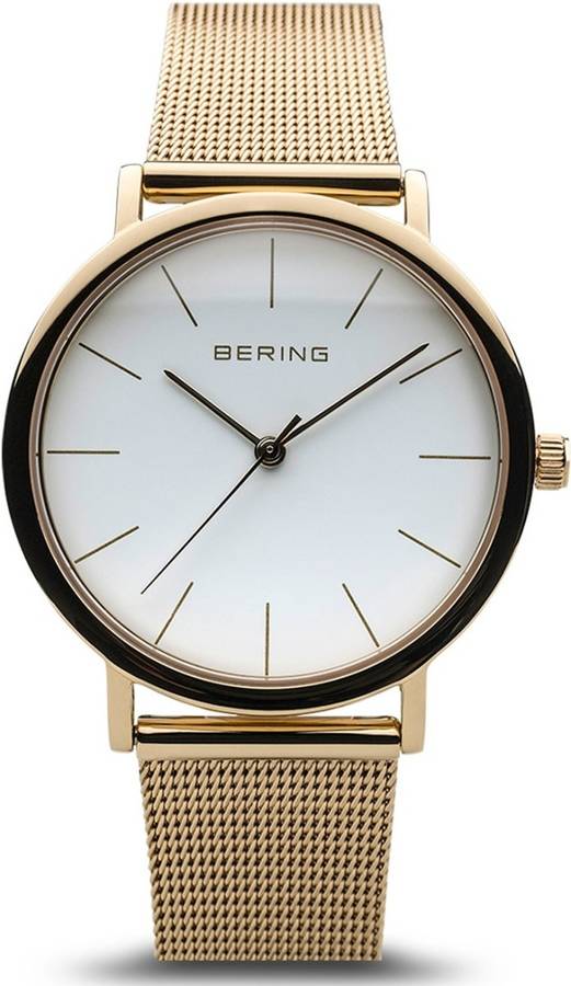 Bering Reloj Para mujer de cuarzo con correa en acero inoxidable 13436334 dorado