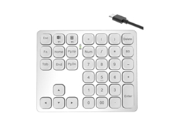 Mini teclado inalámbrico Bluetooth para teléfono celular, tableta, teclado y mouse Bluetooth para Android, blanco Ly Ebike