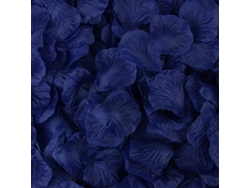 1000 pétalos de rosa artificiales - 10 paquetes azul oscuro