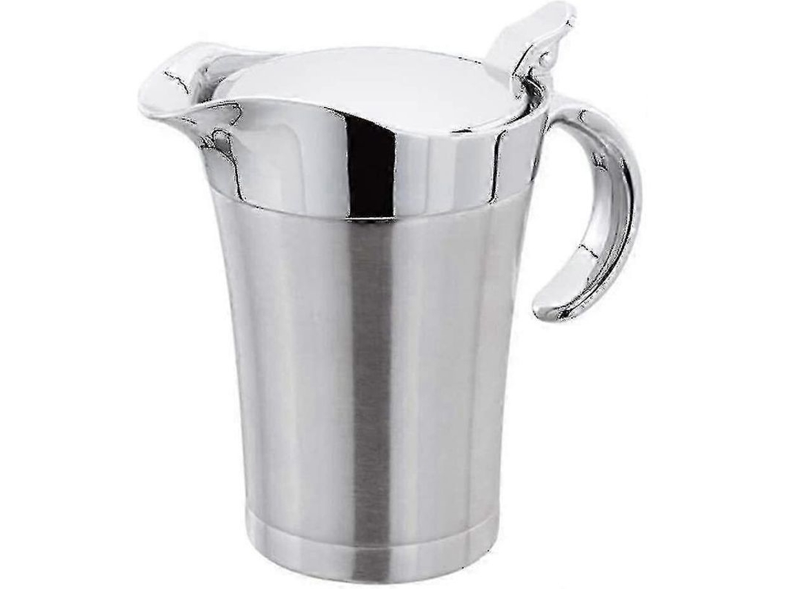 Tarro Isotérmico Para Salsas Con Tapa Abatible, Ideal Para Salsas De Acero Inoxidable (750 Ml)