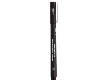 Marcador UNI Fine Liner Pin de punta biselada 1 mm