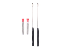 Kit de varillas de inoculación de 21 cm con revestimiento cromado ligero, reutilizable para uso en laboratorio.
