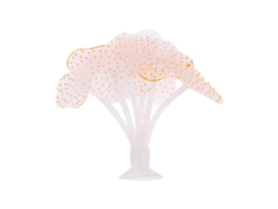 Paisaje artificial para acuario con plantas acuáticas, corales fluorescentes, decoración simulada de silicona y medusas naranjas Rosewell.