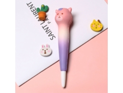 Plumas Squishy Bonitas Para Aliviar El Estrés Escribir Suave Plumas De Gel Kawaii Para Regalos Escolares Oso Rosa Morado