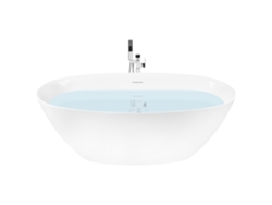 Banheira Autónoma Beliani Kollpa De Acrílico Branco 74x160x59