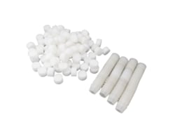 100 vasos de red con 100 esponjas de plástico transpirable sin fondo para plantas de jardín, maceta, cubo, cesta para hidroponía, color blanco