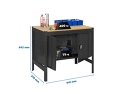 Armario metalico Simonwork Bt0 Cabinet 900 Antracita/madera