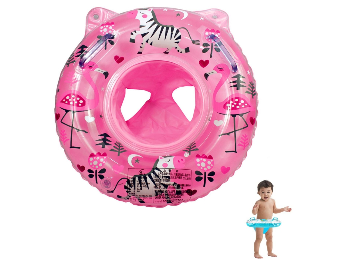 Omni-anillo De Natación Para Bebé Con Patrón De Bosque Asiento Cómodo Y Firme Con Mango Grueso Inflable