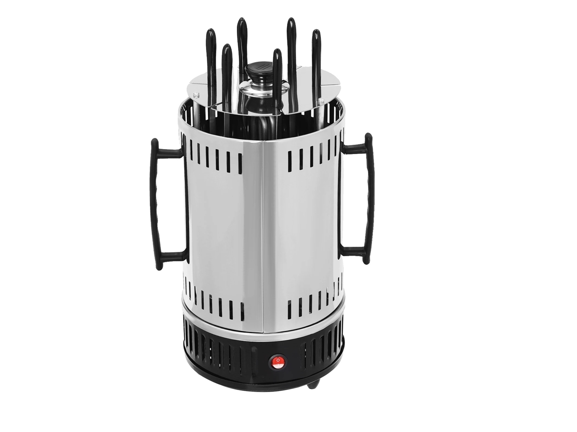 Parrilla eléctrica, 1000 W de potencia, 6 brochetas, SW-6