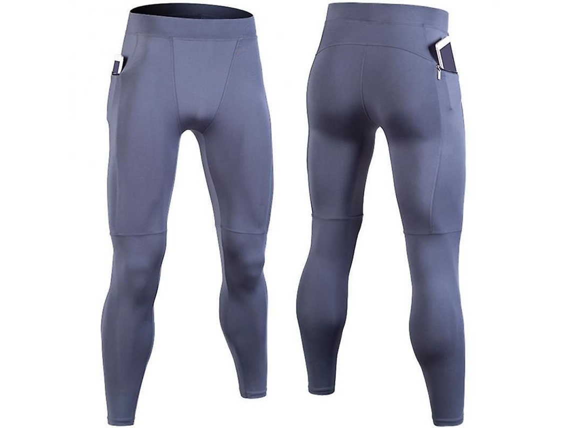 Pantalones deportivos para hombre modelo 2026, mallas de compresión de secado rápido para gimnasio, correr, yoga y entrenamiento.