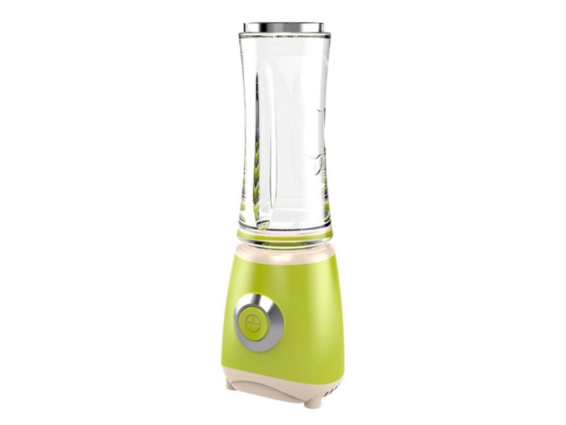 MEOIRUERY Mini Exprimidor Eléctrico Portátil para Frutas y Verduras, 220V 300W, Enchufe UE, Verde