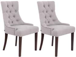 Set De 2 Sillas De Comedor Aberdeen cinza/antigo CLP