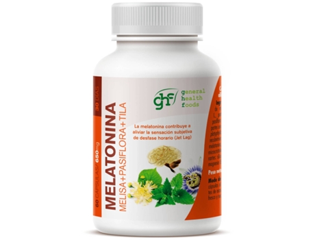 GHF Melatonina Melissa Pasiflora Tila 650 Mg 60 Cápsulas