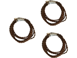 Juego De 3 Cables Eléctricos Trenzados De 5 M Con Revestimiento De Estilo Industrial Vintage.