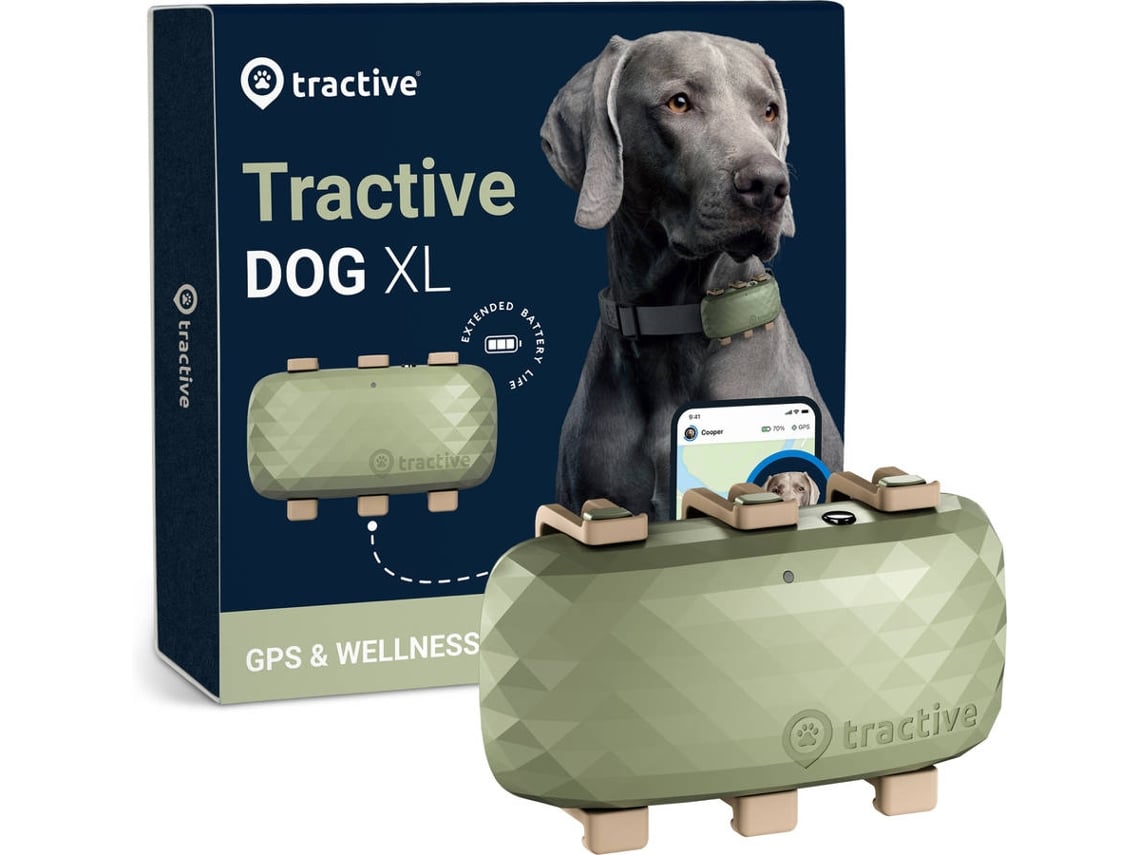 Localizador GPS para Perros TRACTIVE XL (Verde)