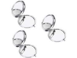 3pièces Miroir De Maquillage Compacto Double Face De Poche Pliant Para Viaje Accesorio Cosmétiqu...