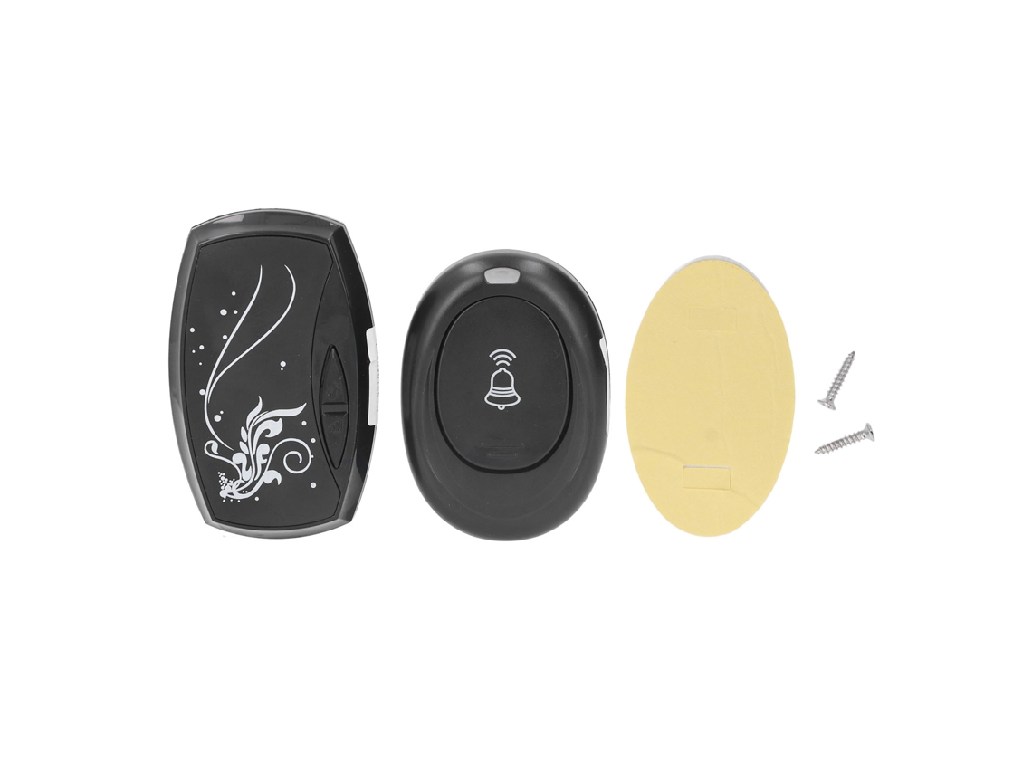 Timbre Inalámbrico Con Luz Led, Control Remoto, 36 Tonos, Resistente Al Agua Para Uso Doméstico.