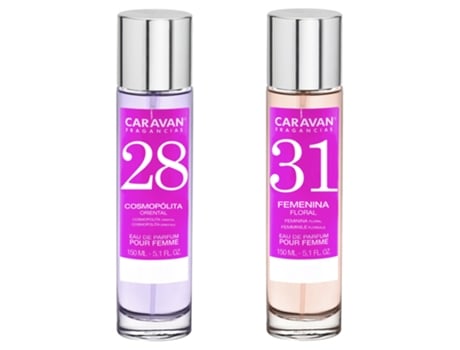Set de 2 Perfumes Caravana Mujer Nº31 y Nº28 COLONIAS Y PERFUMES MULTIMARCA