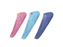 Paquete de 3 toallas para el cabello, súper absorbentes, secan el cabello mojado rápidamente. Rosewell