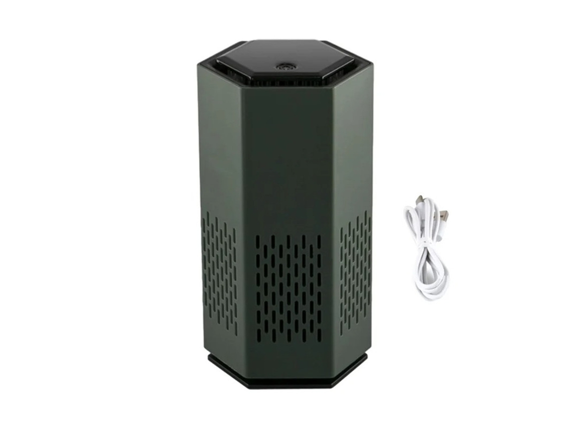 Purificador De Aire Para Mascotas Con Luces Led Antiodor Yizhood Verde