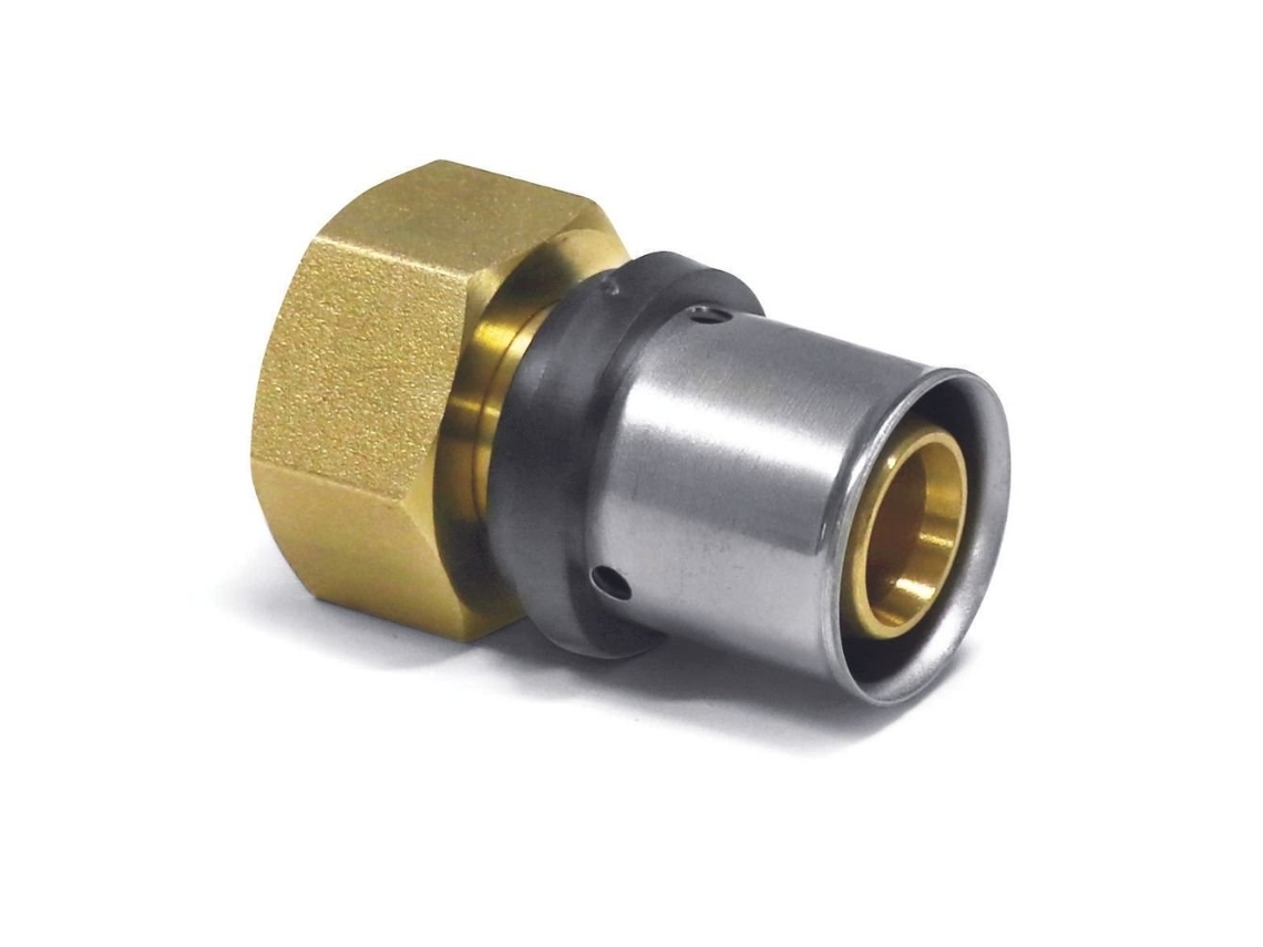 Accesorio de transición de 32 mm para tubo multicapa de IG de 1 pulgada, latón especial y acero inoxidable Boni Shop