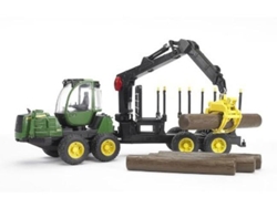 Coche de Jugar BRUDER Transportador con troncos John Deere 1210E (Edad Mínima: 3 )