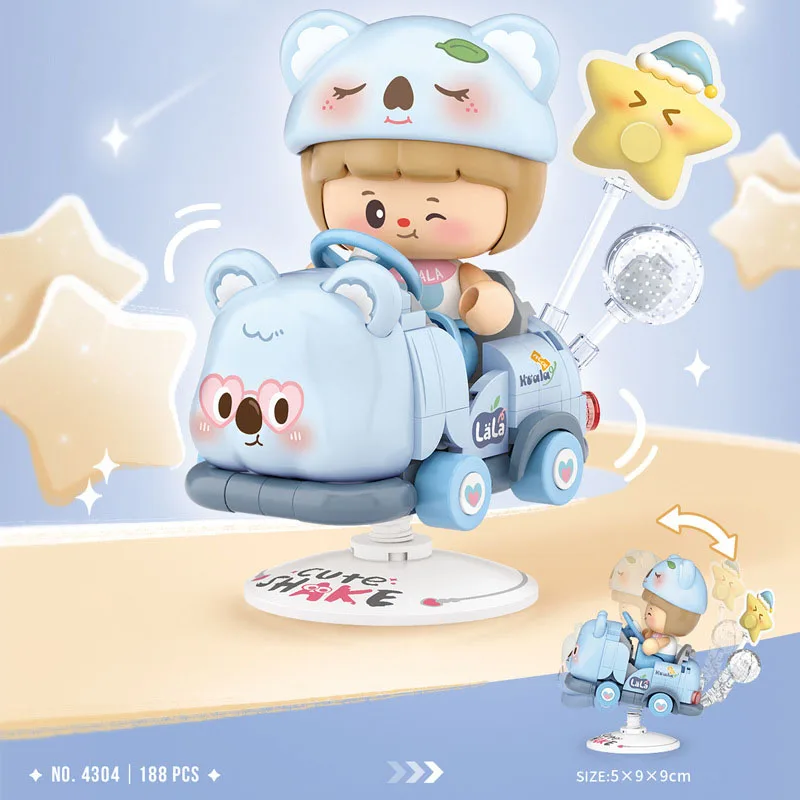 (koala) Creativo Lindo Dibujos Animados Animal Rocker, Mini Bloques De Construcción Para Niños, Mesa De Juego, Regalos Para Niños