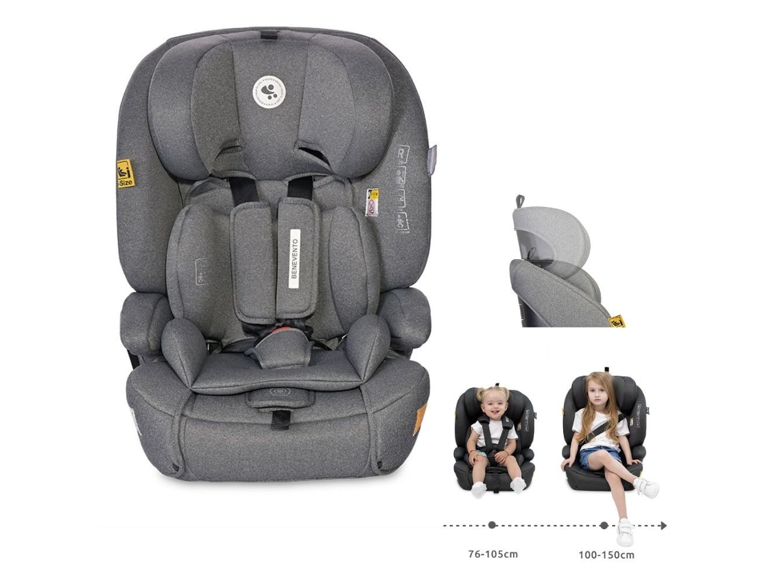 Silla de auto BENEVENTO I-Size (76-150 cm) con Isofix de Lorelli Grey
