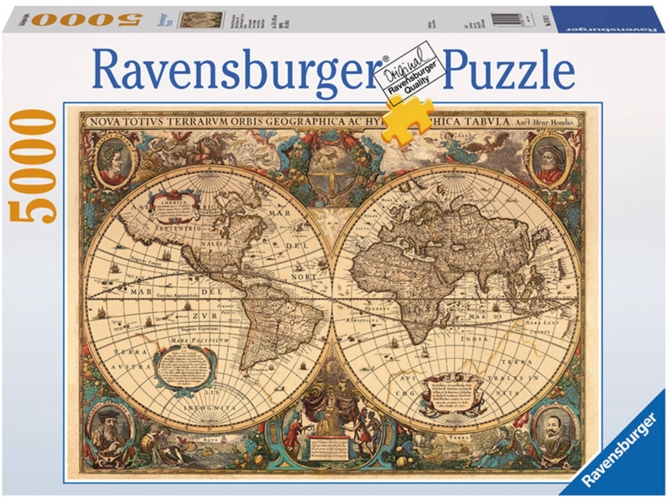 Puzzle RAVENSBURGER Mapa Mundo Antigo (5000 Piezas)