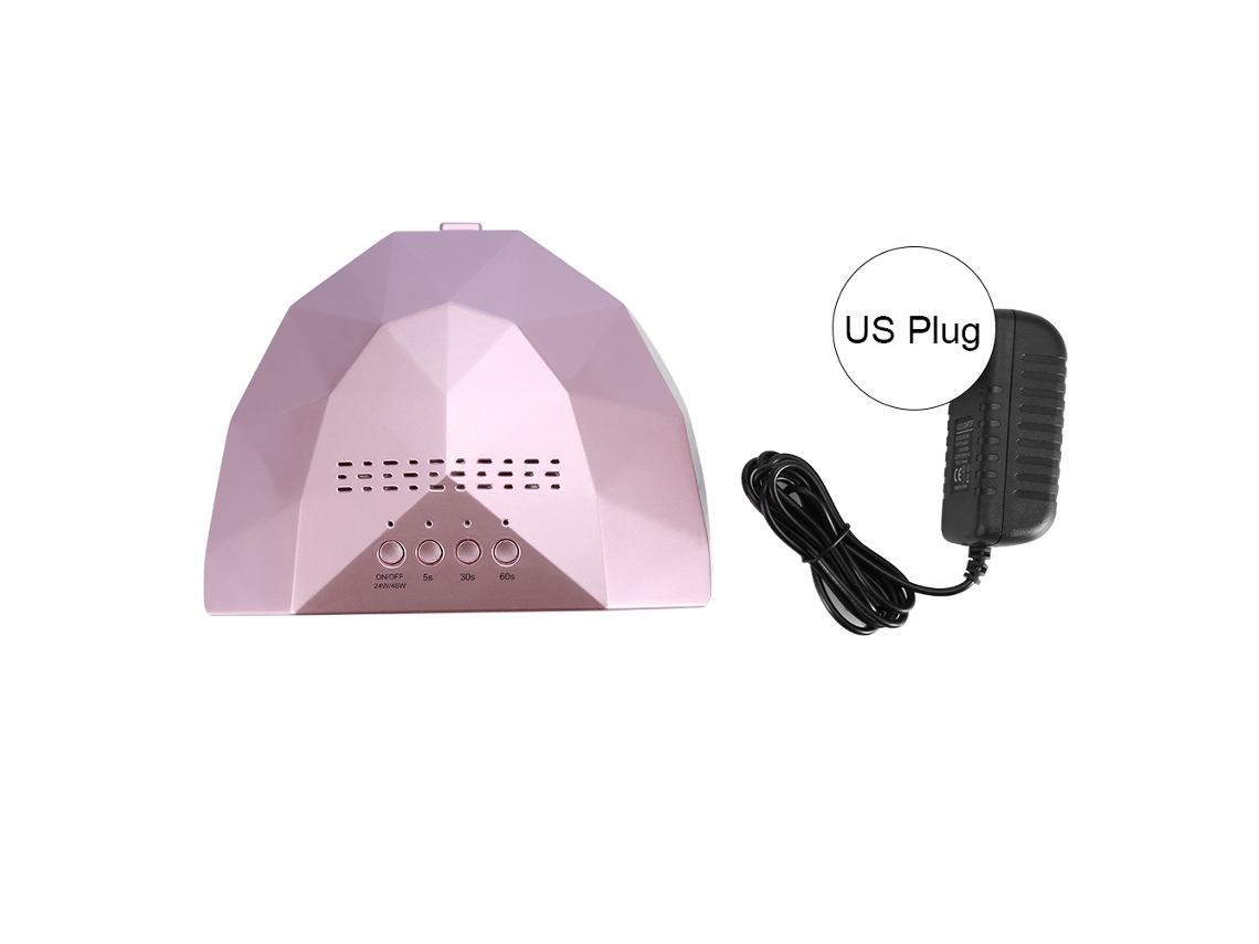 Lámpara De Uñas Led De 48 W, Secador De Esmalte En Gel, Manicura Oro Rosa, Profesional