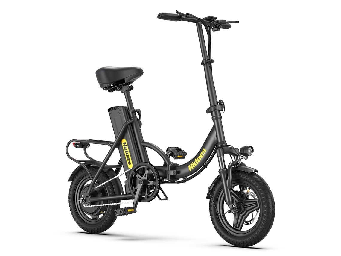 Bicicleta eléctrica plegable Hidoes C5 con batería de 36v 10,4ah y llanta de 14 pulgadas.