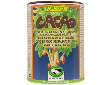 Cacao en Polvo Desgrasado Bio RAPUNZEL (250 g de Polvo)