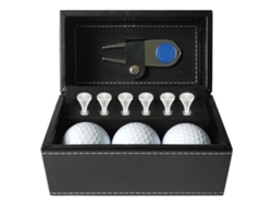 Set De Regalo De Accesorios De Golf Con Soporte Para Tees, Clip Para Gorra Y Caja De Almacenamiento.