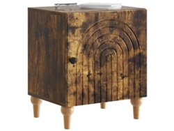 Maison Exclusive - Armario De Noche Roble Ahumado 43 X 34,5 X 50 Cm