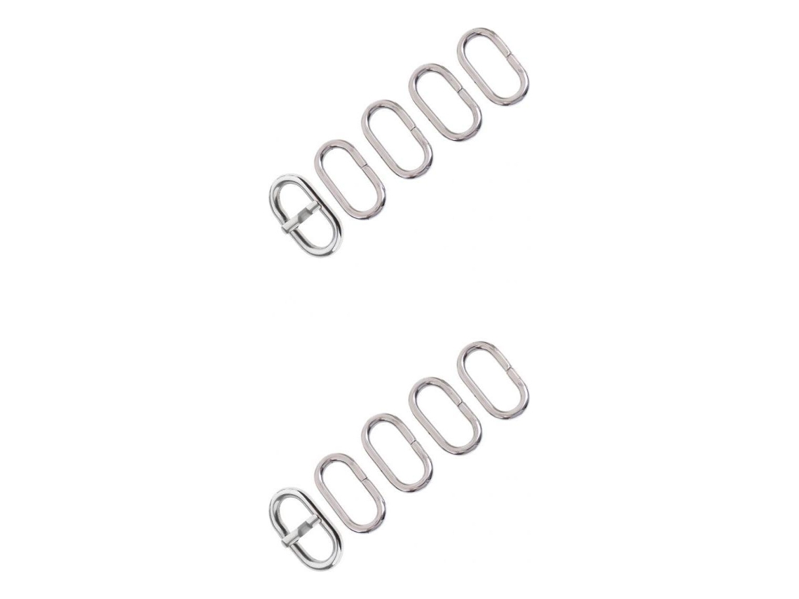 Paquete de clips para correa de reloj Slowmoose, plateados y de acero