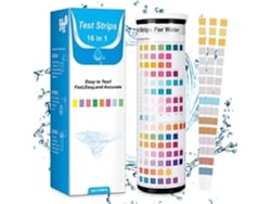 Papel de prueba de calidad del agua ZGEER 16 en 1 Papel de prueba para piscinas 50 tiras/tubo SIN MARCA