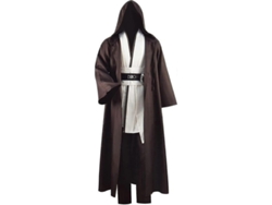 Traje De Jedi Anakin Skywalker Túnica Capucha Conjunto Completo Halloween Cosplay Adulto Mediano Blanco Medium Blanco