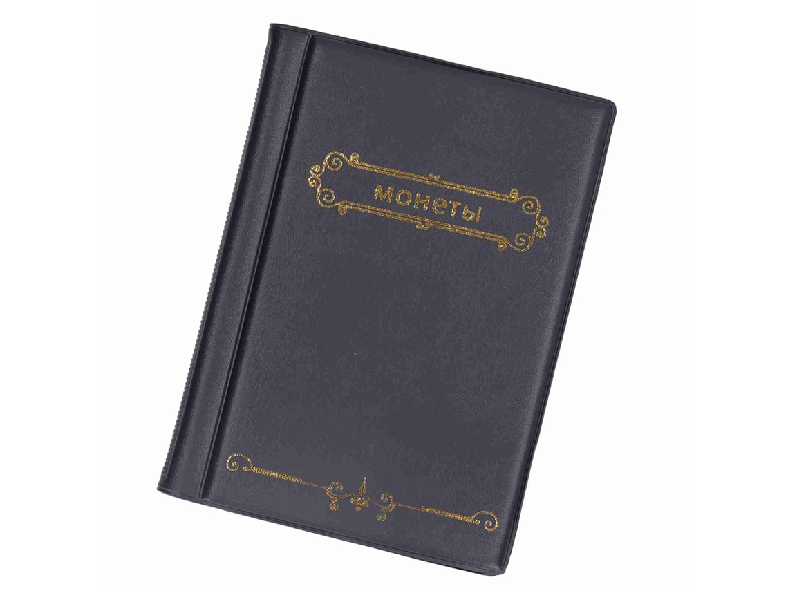 Álbum De Colección De Monedas Resistente Al Desgaste Ligero Y Portátil Para Coleccionistas Negro