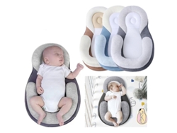 Colchón Con Almohada Antivuelco Para Bebés Que Previene La Formación De La Cabeza Excéntrica.