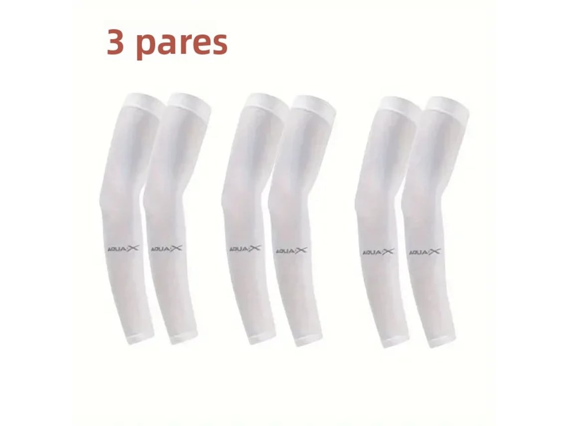 (paquete De 3 Pares Negros) Mangas De Protección Solar Transpirables Para Brazos - Mangas De Protección Uv Unisex
