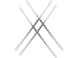 Juego De 4 Cuchillos Metálicos Con Hojas